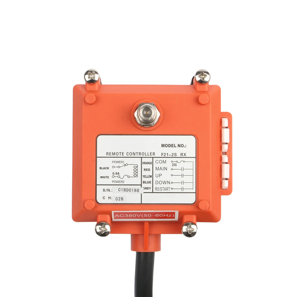 DC12V Wireless Industrial Remote Controller Electric Hoist Remote Control Winding Engine Sandblast Switches F21-2S Radio Switch