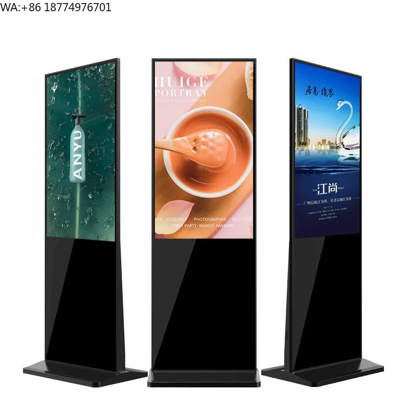 

55-дюймовый рекламный дисплей для торговых центров с инфракрасным сенсорным экраном, HD-разрешением, напольный, для лифтов, потребительская электроника