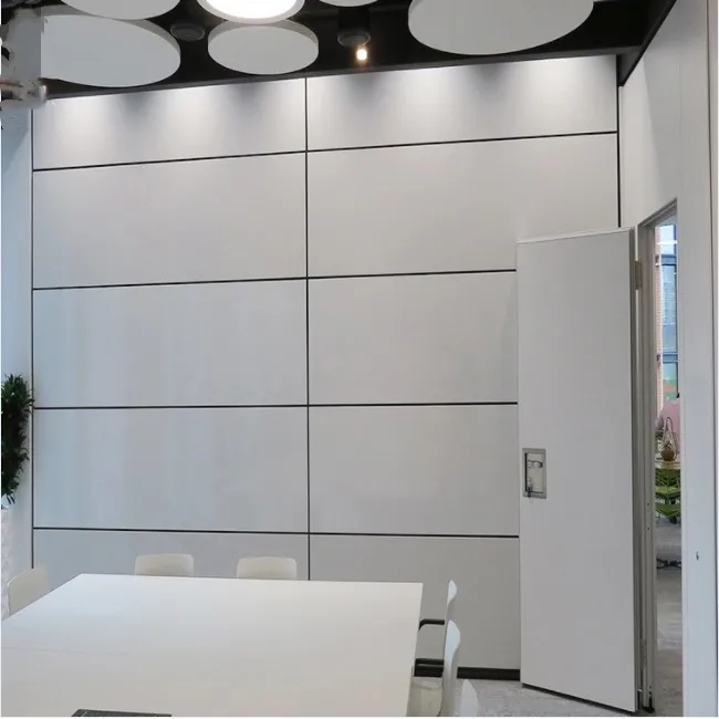 Retractable Vertical Lift Folding Partition Walls For Convention Centers Home Office Hospital-Motorized Operable Modern