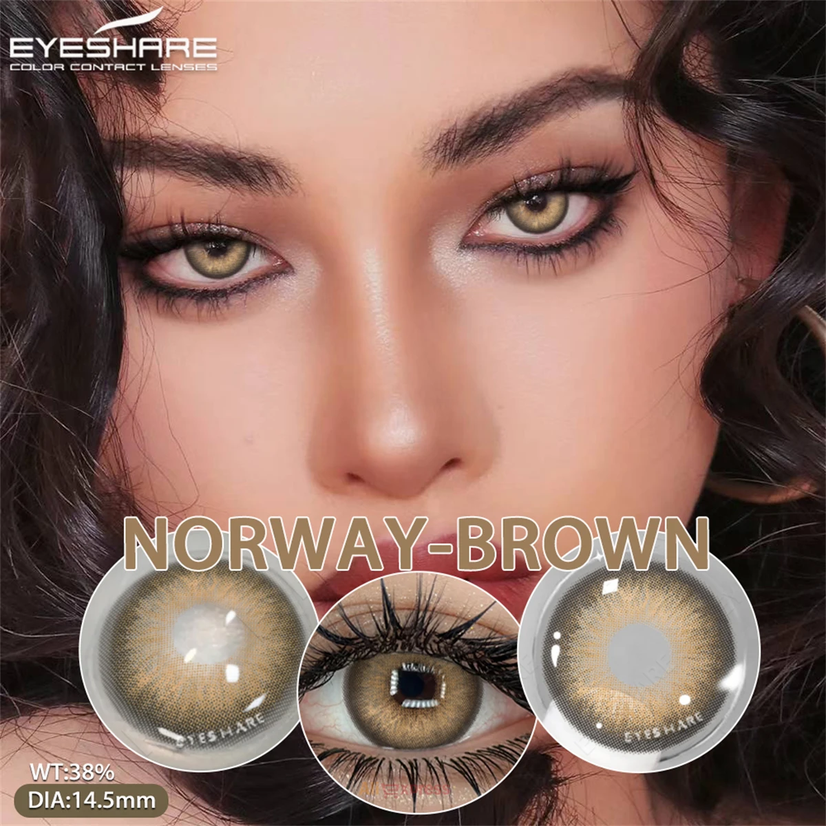 EYESHARE Colored Contact Lenses 2Pcs Colorful Contact Green Lenses Cosmetics Colored Lens Blue Eye Lenses Yearly Eye Contacts