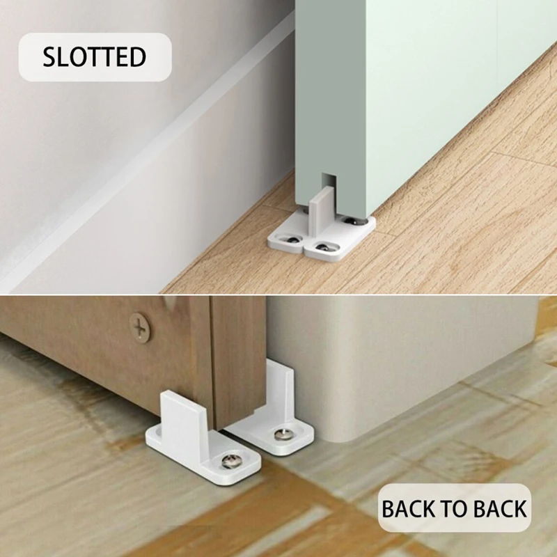 2pc Sliding Floor Guide Adjustable Stay Roller for Bottom Of Sliding Door Anti Swinging Furniture Hardware Accessory - view 3