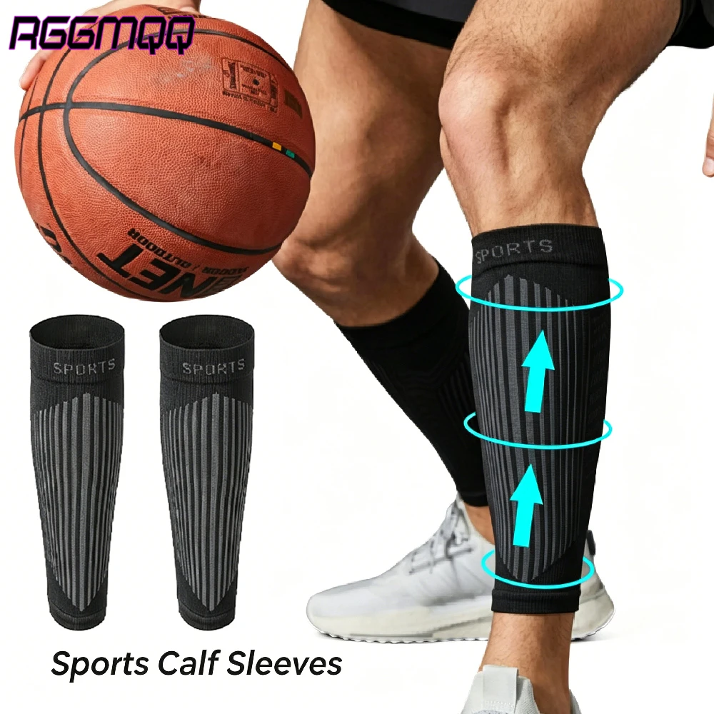 1Pair Calf Compression Sleeves for Men & Women - Footless Compression Socks Support  & Leg Sleeve for Nursing, Pregnancy,Running