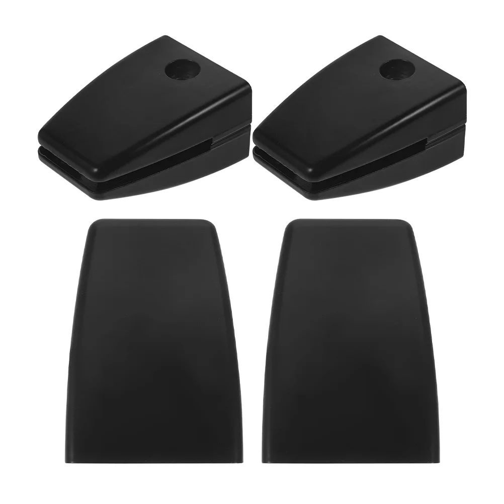 

4 Pcs Screen Desk Clip Privacy Panel Clamp Dividers Securing for Black Partition Glass Board Office