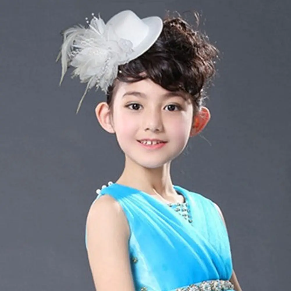 Fashion 13cm Fascinators Hats Feathers Makeup Prom Flower Pillbox Hat Hair Accessories Cocktail Hats Holiday