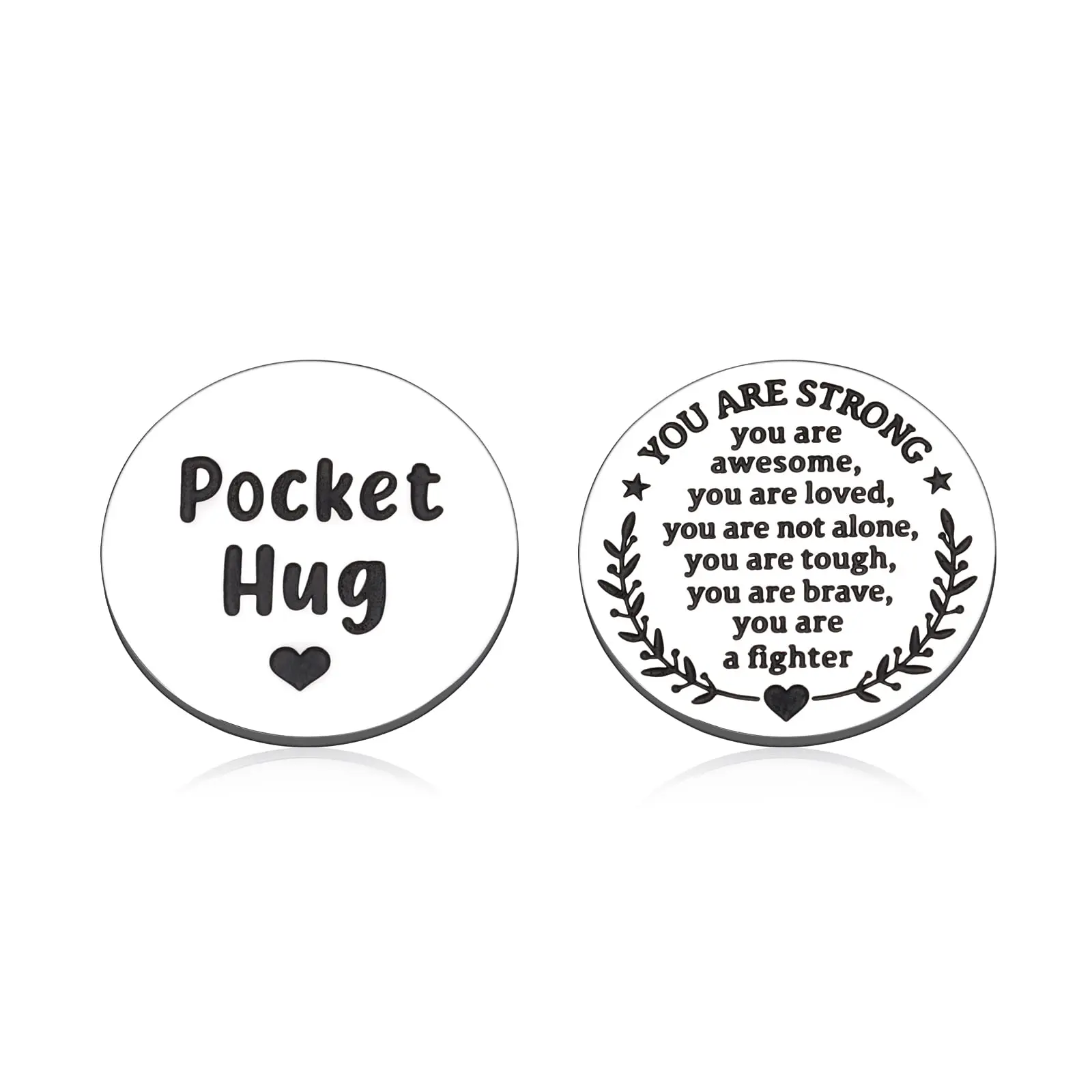 Inspirational Pocket Hug Token Get Well Soon Gifts for Female Male Friends Coworkers Birthday Christmas Gifts for Stress Relief