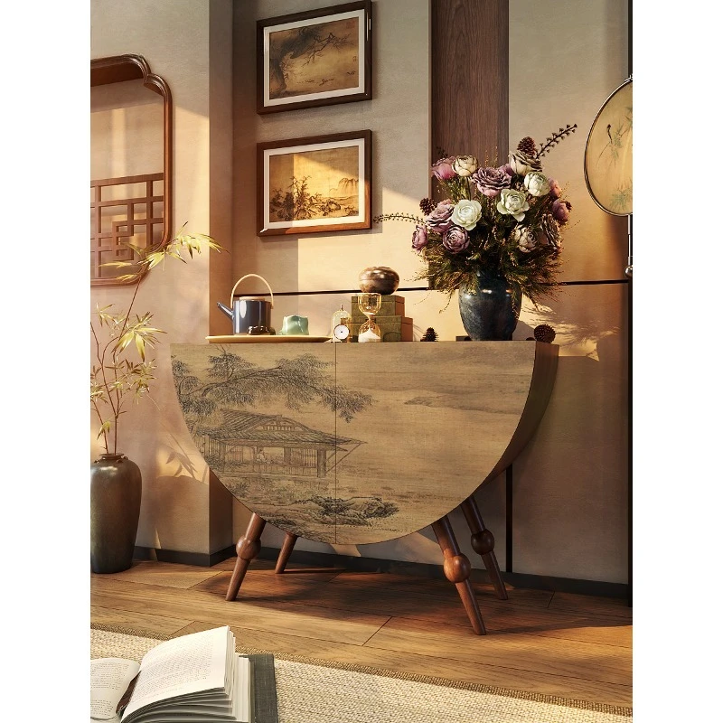 

Chinese vintage landscape living room decoration cabinet bedroom storage cabinet living room dining sideboard entrance