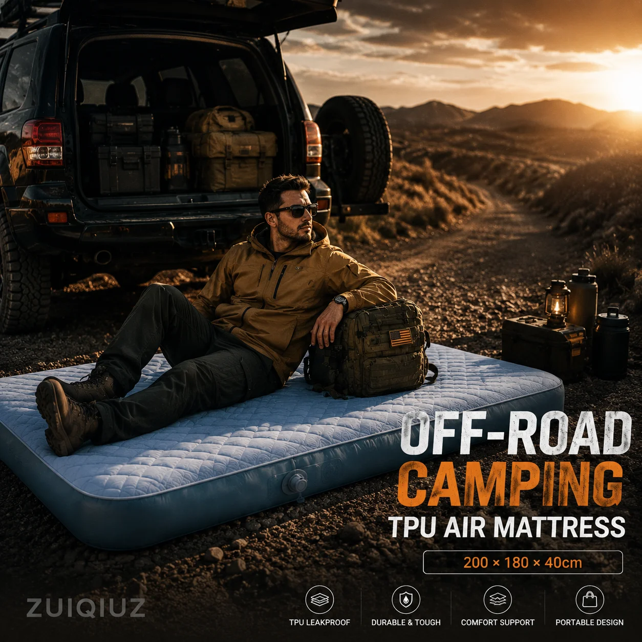 Camping Quiet - مرتبة قابلة للنفخ من ZUIQIUZ مصنوعة