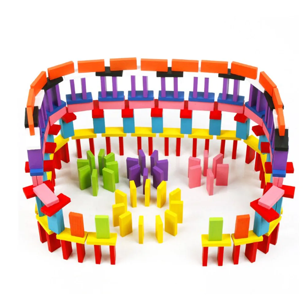 

120 PCS Domino Construction Toy Education Game Table Toys for Kids
