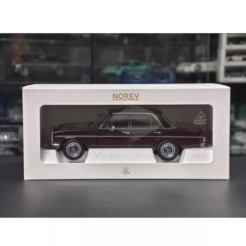 Norev 1/18 mercedes-benz 200 1968 modèle de voiture moulé sous pression modèles d'ornement de salle Simulation alliage Collection voitures garçon anniversaire jouet cadeau