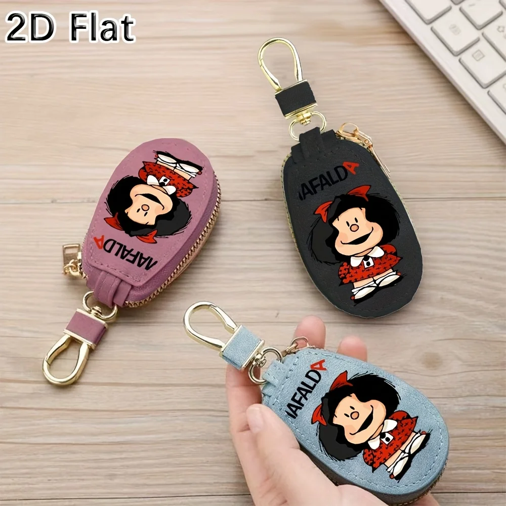 1pc Women'S Change Purse, Mafalda Wallet for Both Genders, Stylish Car Key Holders And Chains for Men And Women, Key Organizers,