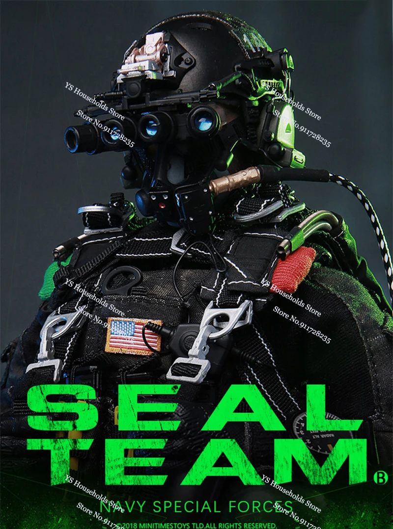 Minitimes Toys 1/6 Seal Team Navy Special Forces Night Jump Man Soldier M013 Action Figure 12
