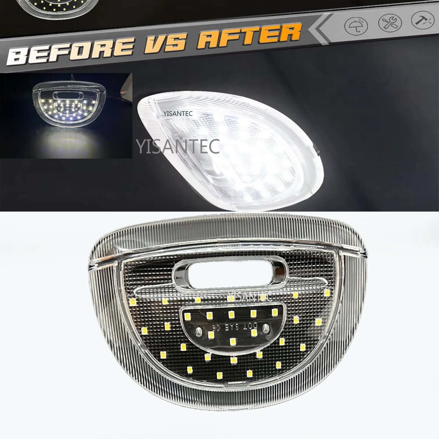 Para Ford 03-17 Expedition 02-10 Explorer Sport Trac Taurus Interior del vehículo LED techo de techo techo lectura nueva lámpara de luz de maletero