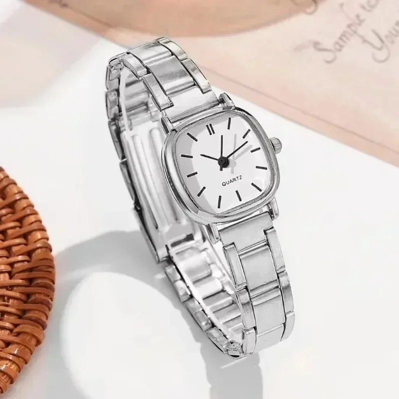 Relojes de lujo para mujer, reloj de cuarzo analógico a la moda, reloj de pulsera con banda de acero, relojes de pulsera informales para mujer, regalos para mujer