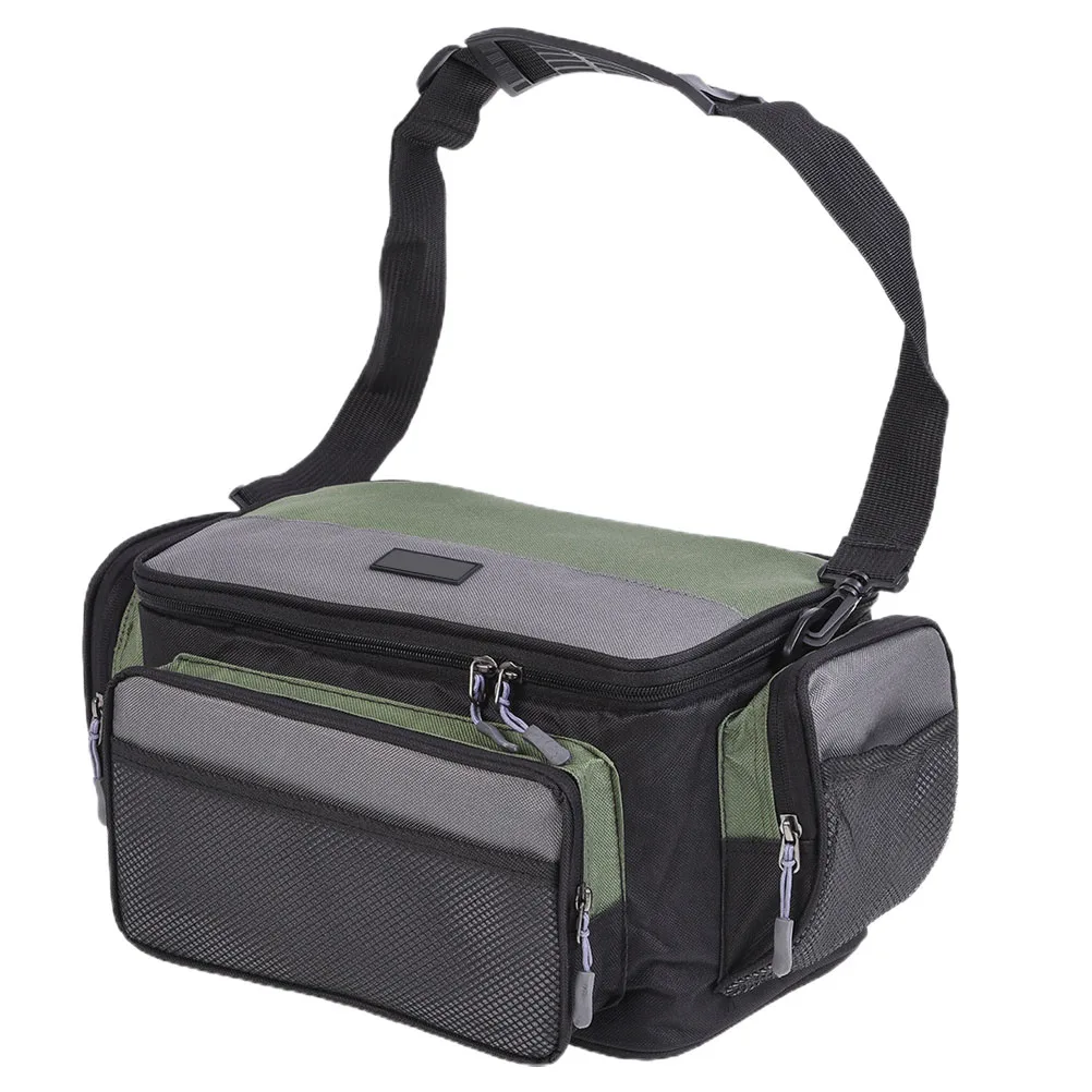 

Fishing Gear Storage Bag 600D Oxford Fabric Durable Portable ganizer Reel Tackle Case Lightweight Adjustable Shoulder Straps