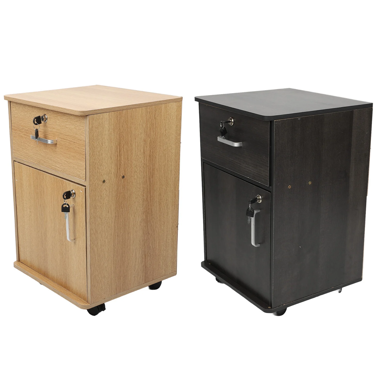 Mobile File Cabinet Multiple Drawers Sturdy Under Desk Rolling File Cabinet with Locks Wheels for Home Office