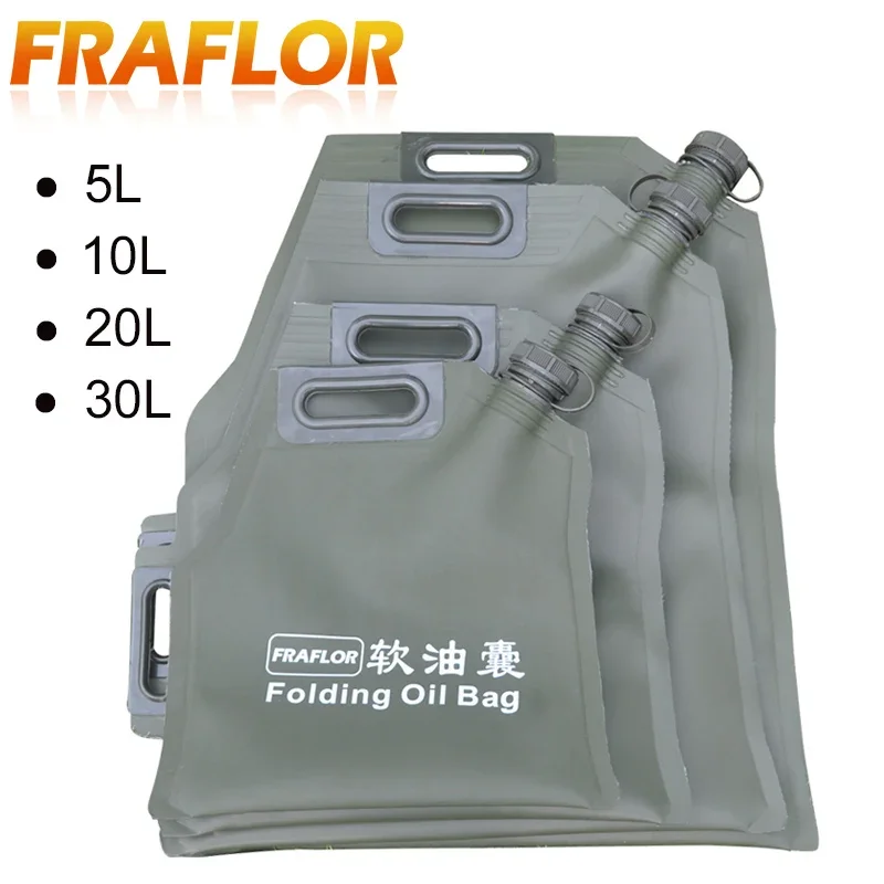 Bolsa de Combustible Flexible de 5L, 10L, 20L, 30L, Portátil, para Almacenamiento de Combustible, para Auto, Motocicleta, Todoterreno, Bidón de Gasolina, Tanque de Combustible