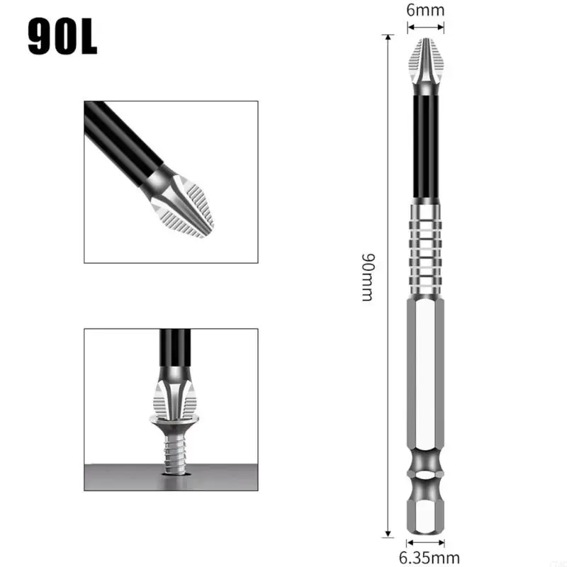 1pc antislip destornillador bits 5A acero aleación resistencia para tornillo múltiple C7AC