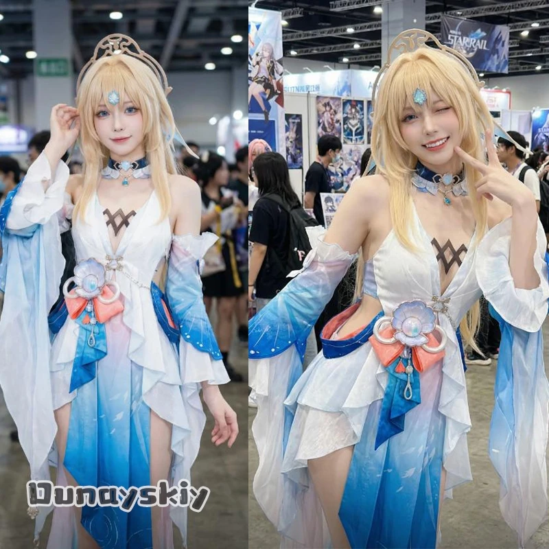 

aBACS*/Honkai Star Rail Pearl Cosplay Costume Game Anime Full Set Female Halloween Party Performance Wear Celestial Role Play
