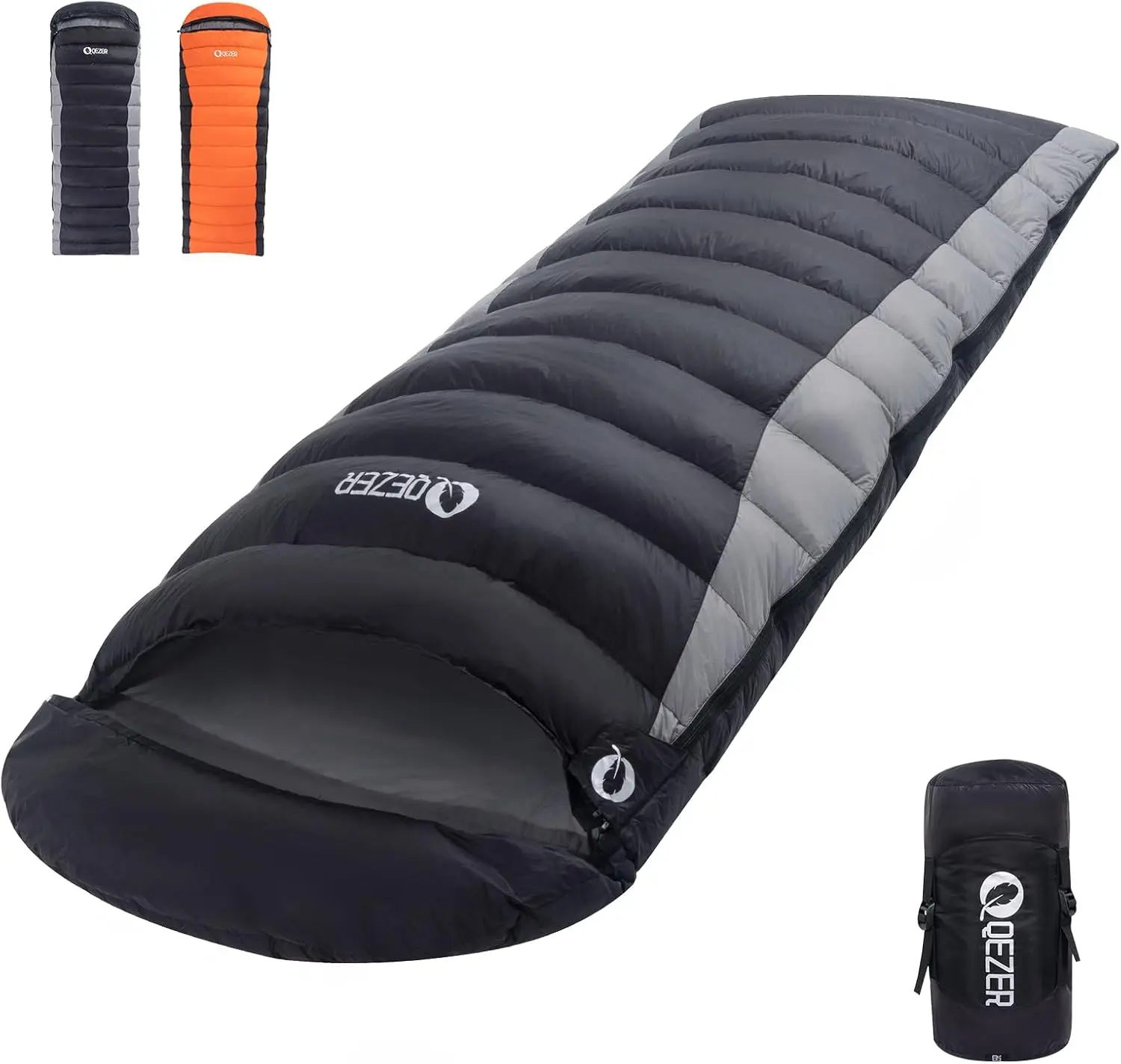 Down Sleeping Bag for 600 Fill Power Cold Weather Sleeping Bag Ultralight Sleeping Bag with Compression Sack for Backpack