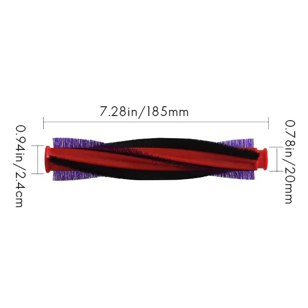 Substituição da escova do rolo da barra da escova para peças do aspirador de pó da série dyson v6 dc59 dc62 sv03, 185mm