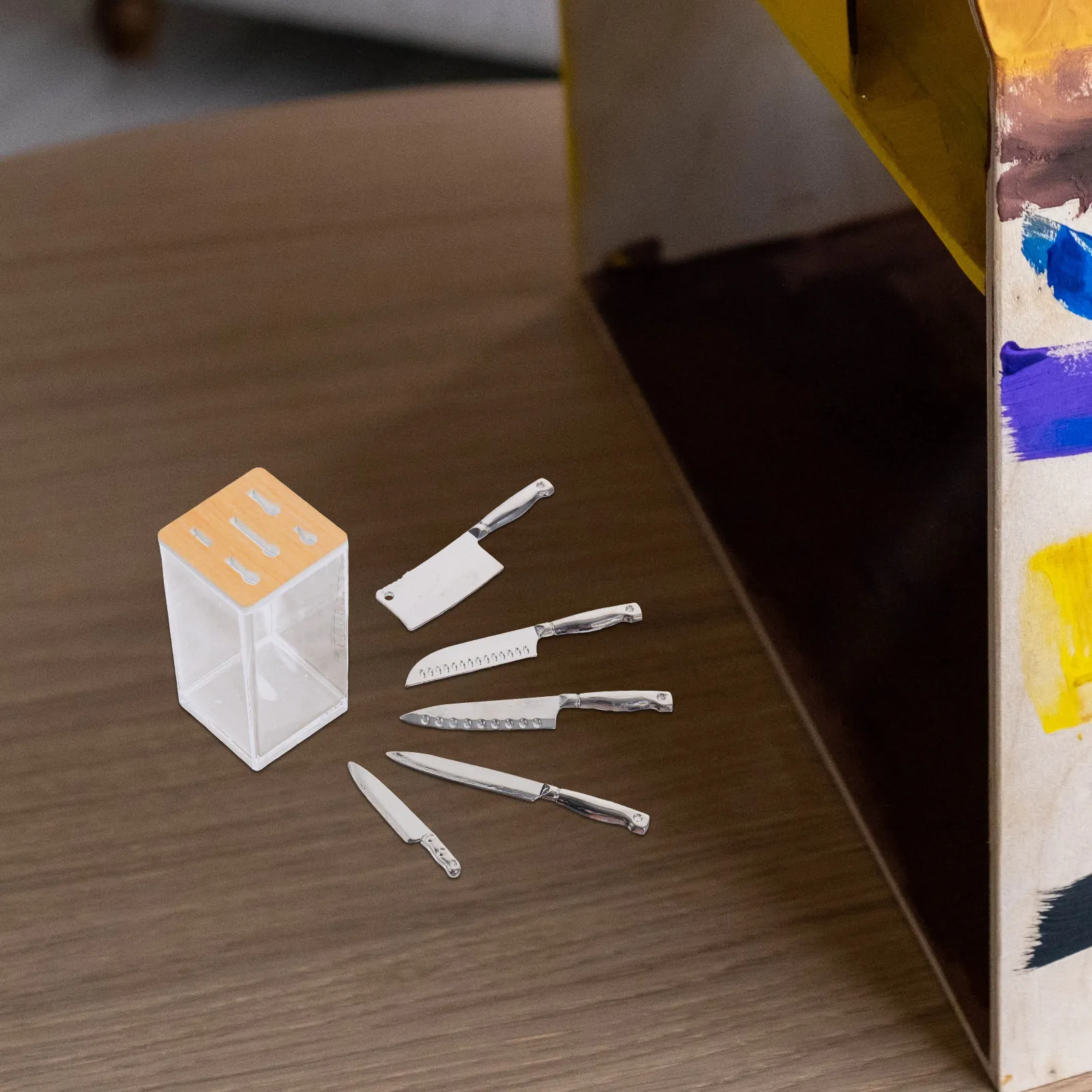 

1Set Mini House Kitchen Cutter Miniature Kitchenware Small Lightweight Cutlery Prop for Mini House Decor Kitchen Accessories