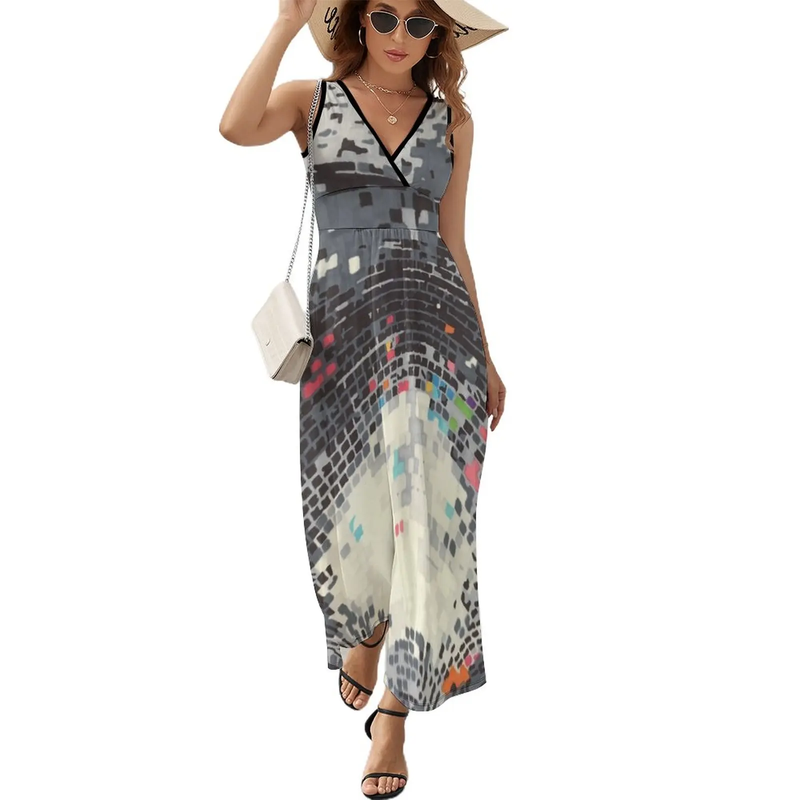 

Disco Sleeveless Dress elegant dress dress women summer Long veiled dresses