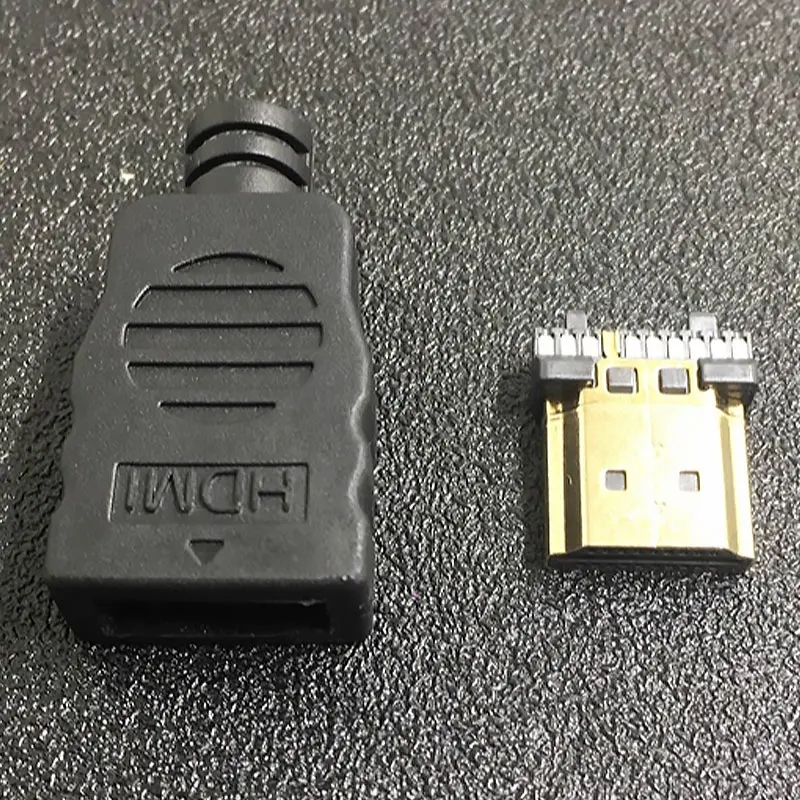 1Pc HDMI-compatible Male Connector Transfer Terminals With Box High Quality
