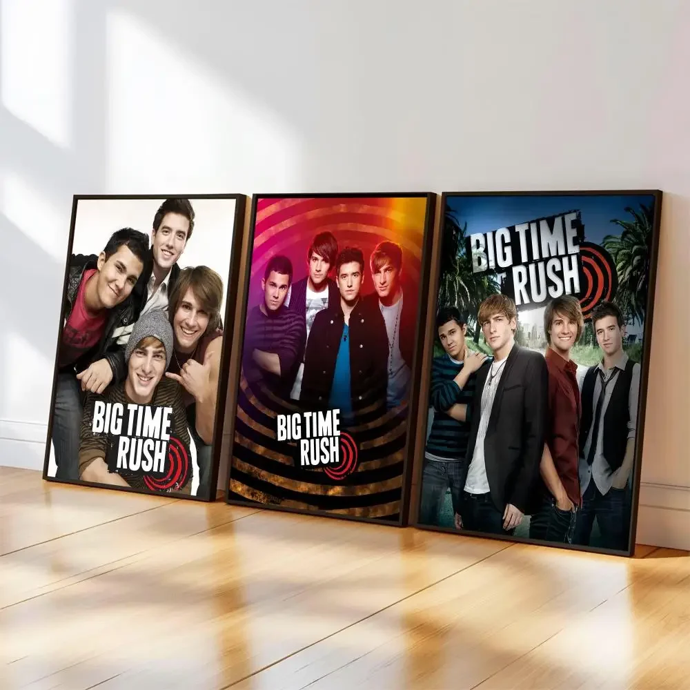 Póster del álbum de música Band Big Time R-Rush BTR, cubierta de álbum de música para habitación, pintura en lienzo, arte impreso, decoración de pared del hogar, imagen, regalo