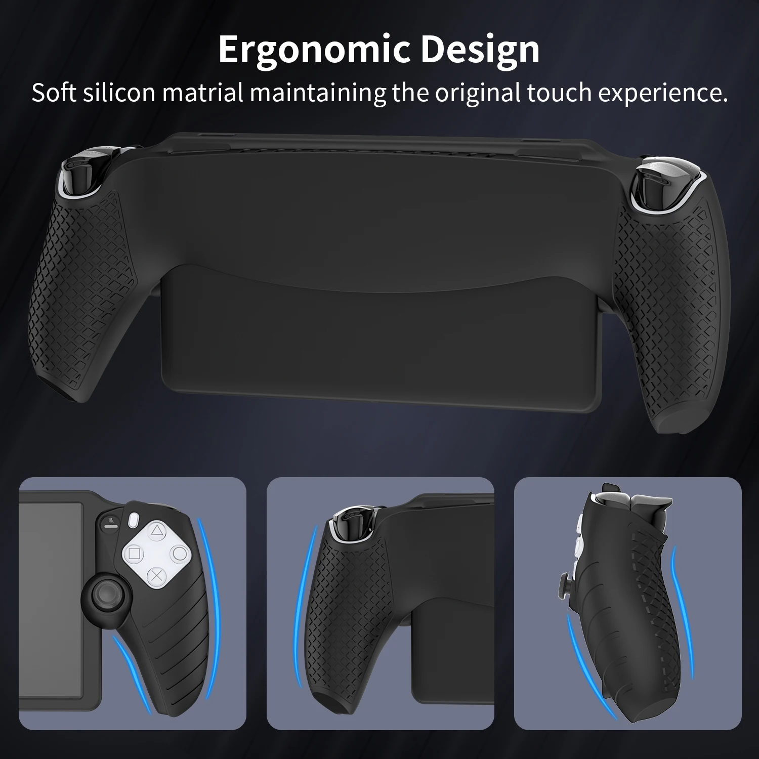 حافظة غطاء واقي من السيليكون RGEEK لبلاي ستيشن ، مشغل عن بعد ، جلد واقي لبوابة PS5 ، مقاوم للصدمات ، مضاد للخدش