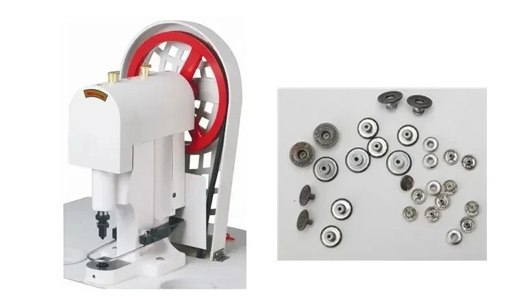JK808 Snap button attaching machine Belt drive button attaching machine