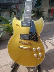 High quality Y amaha electric guitar. SG3000, gold and silver paint, ebony fingerboard, ABR-1 piano bridge, fast shipping