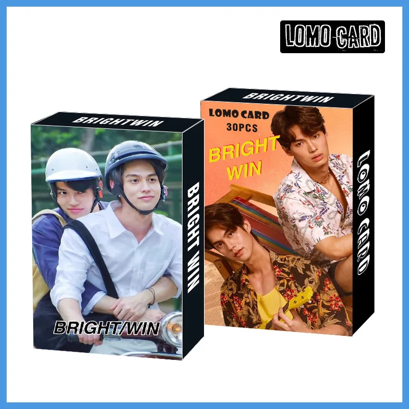 30 Pcs/Set Thailand Stars BRIGHTWIN OFFGUN LOMO Cards Star Figure Photo Cards Message Card Fans Collection Gift