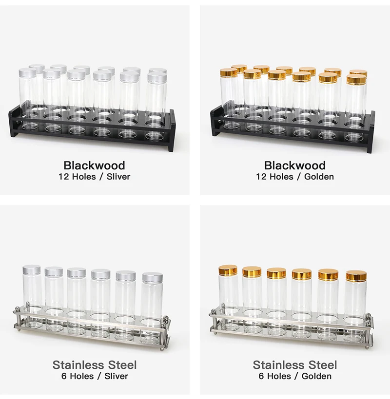 Kaffeebohnen Aufbewahrung röhrchen Behälter große Kapazität Flasche 30g mit Display Rack Einzel dosis Keller Espresso Access oris Set – Detail 8
