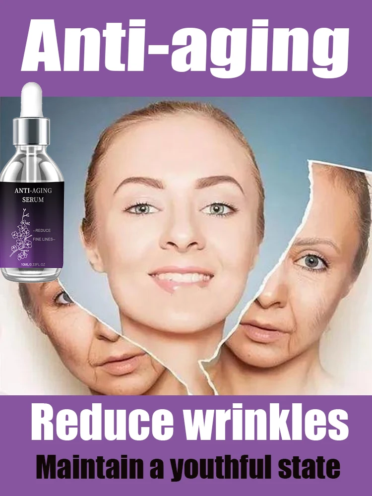 

Restore Delicate Skin Reduce wrinkles Hyaluronic Acid Forehead Fine Lines Lifting Facial Serum Skin Care Beauty