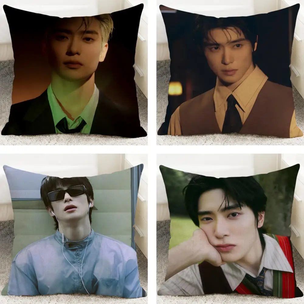 Singer Jaehyun Cushion Cover Cushion Covers Natural Linen Breathable Sofa Bedroom Decor Pillowcase
