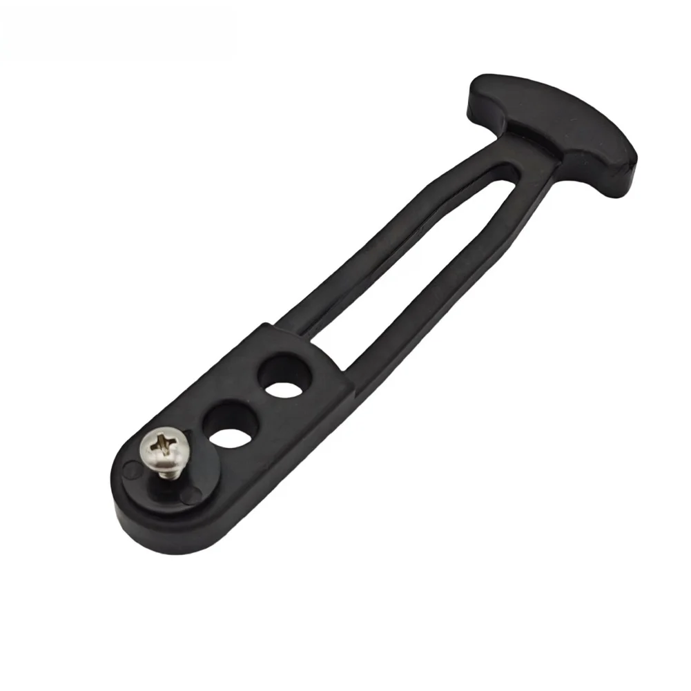Stainless Steel Anchored Rubber Latch Band for Marine Use Featuring Secure 3-Hole Rubber Grip and Compact Design