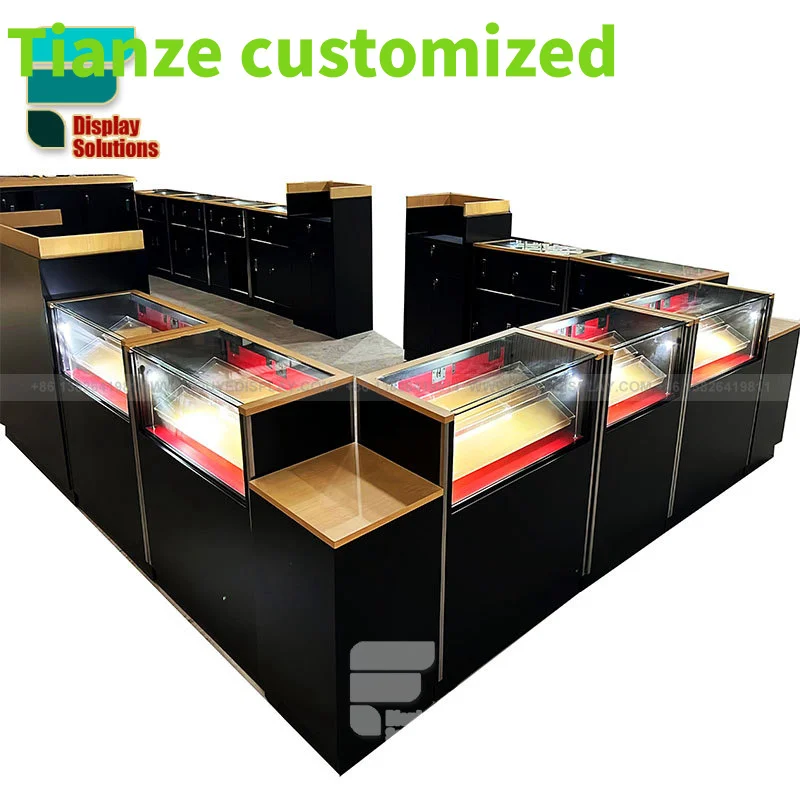 (customized)Dispensary Supplies Cabinet Display Showcase Mall Kiosk Smoke Shop