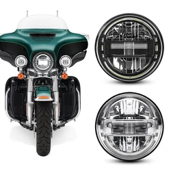 motorcycle headlights 7 inch Projection Headlight led lights for motorcycle Accessories for Harley Davidson Touring Rod FatBoy