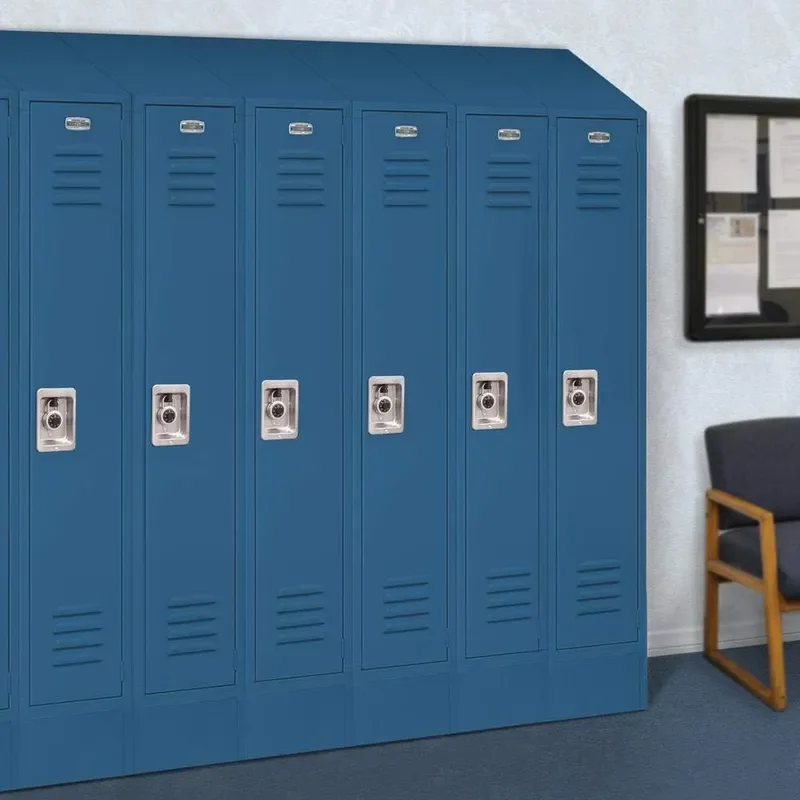 61162BL-U Single Tier 12-Inch Wide 6-Feet High 12-Inch Deep Unassembled Standard Metal Locker Blue