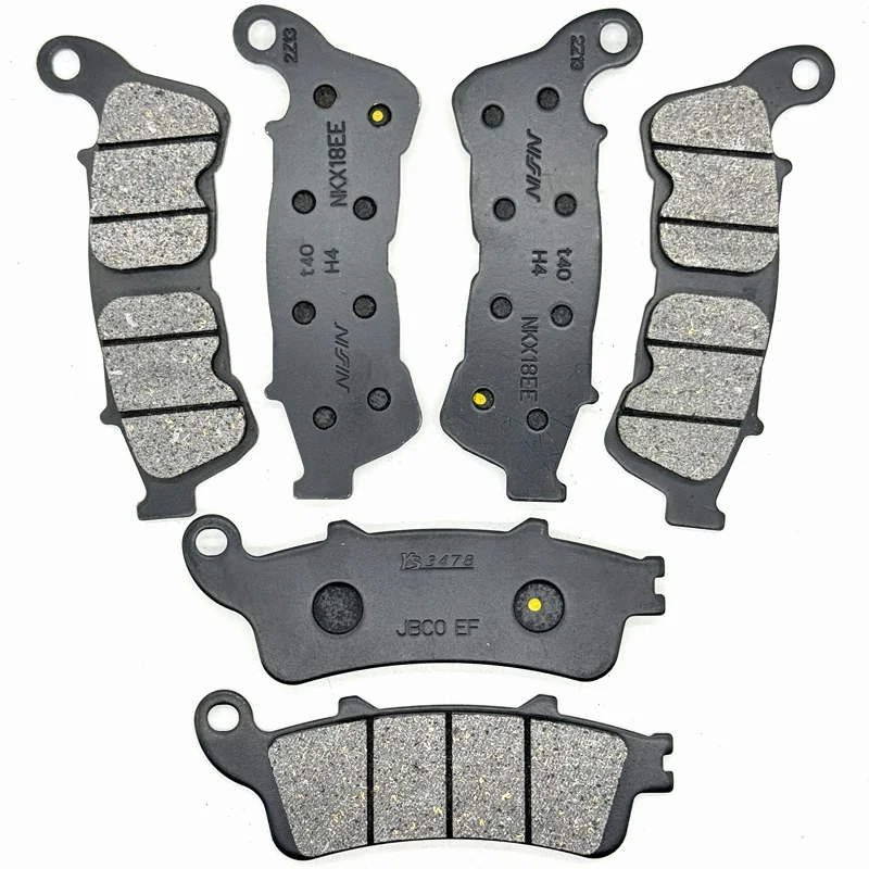 

Motorcycle Front Rear Brake Pads For HONDA NT700 Deauville ABS 05-12 NT700V Varadero ABS 10-13 VFR800 /A Intercepter / ABS 06-16