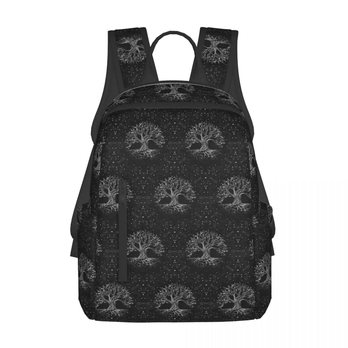 Tree Of Life Drawing Black And White Backpack Daypack Large Capacity Boys Girls BookBag School Bag Shoulder Bags for Men Women