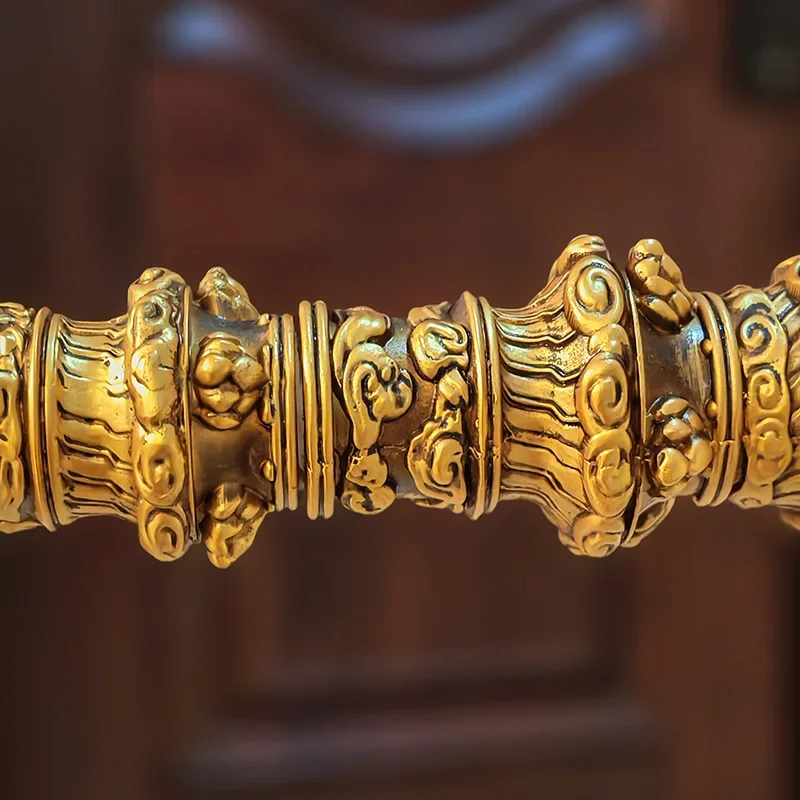 11Black Myth Wukong Golden Hoop Retractable Semi-Metal Model 1 To 1 Solid Toy Ruyi Golden Hoop..