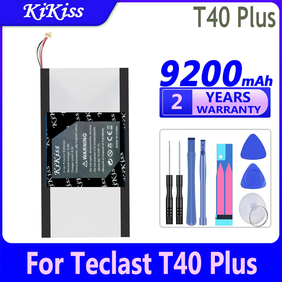 9200mAh KiKiss Powerful Battery T40 Plus For Teclast T40Plus/T40 Pro T40Pro Tablet PC 5 Wire Plug  Batteries