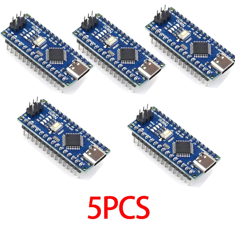 10-1PCS Nano 3.0 Mit dem Bootloader-kompatiblen Controller CH340 USB-Treiber Mini / Typ-C / Micro 16Mhz ATMEGA328P für Arduino