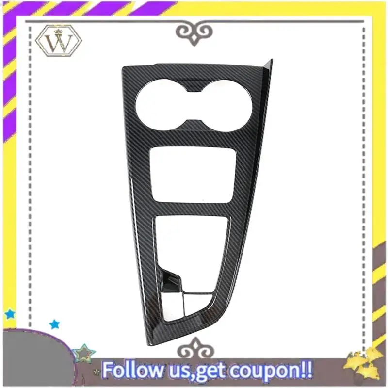 

ABXV-1 PCS Car Center Control Gear Shift Panel Decor Cover Trim ABS Carbon Fiber For A4L 2020