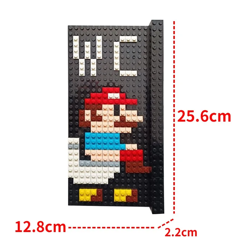 Super Mario Toilet Signs Funny Home Decoration Building Blocks Anime WC Doorplate Indicator Plaque Cartoon Restroom Wall Signage