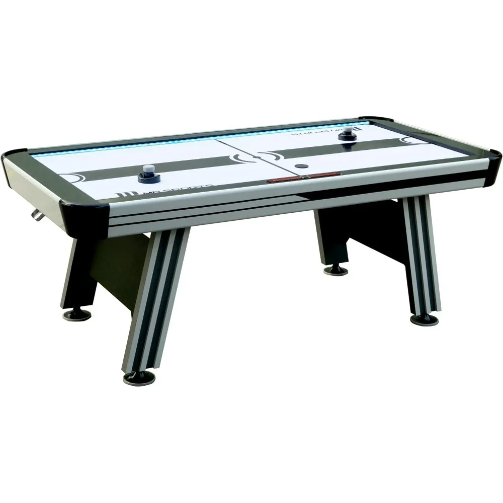 Air Hockey Multiple Styles Game Tables, Indoor Arcade Gaming Sets with Electronic Score Systems, Perfect for Family Game Rooms