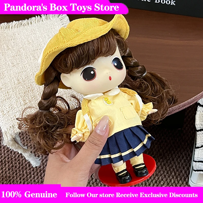 本物の18cm-ddung人形カスタムギフトボックス牧歌シリーズかわいいドレスアップビニール人形おもちゃデスクオーナメント恋人への誕生日プレゼント