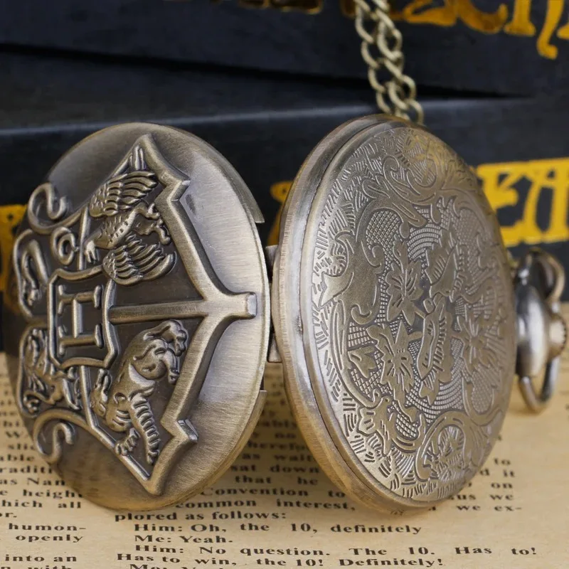 Children's Cartoon Series Pocket Watch Necklace Steampunk Quartz Pendant Clock Boy Girl Birthday Gifts