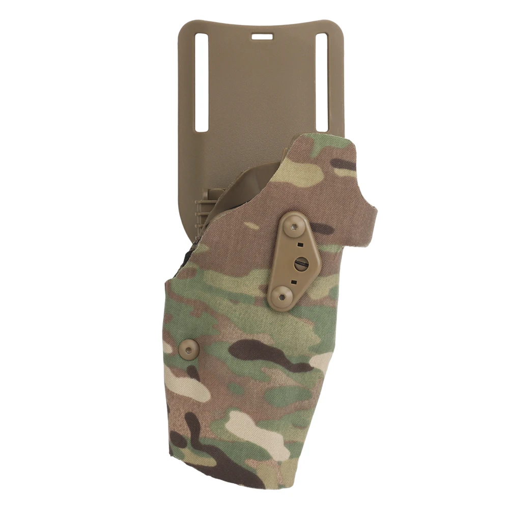 TACGEAR G17 G22 G31 G47 MOS Standard Pistol Holster Quick Release Safety Blocked Multi-Angle Adjustment fit for 2.25 Inch Belt image 3